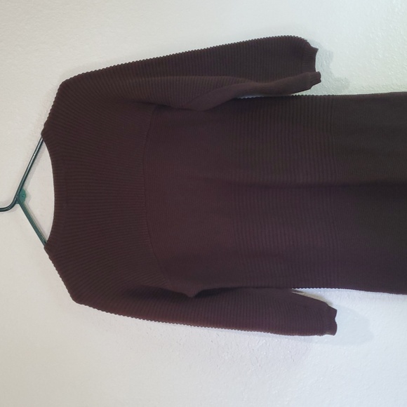 Michael Kors Elegant Brown 3/4 Knitted Dress - Picture 5 of 6